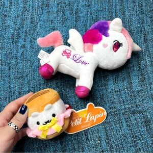 Tokidoki Love Unicorno Unicorn Plush and Petit Lapin Doki Doki Plush Bundle
